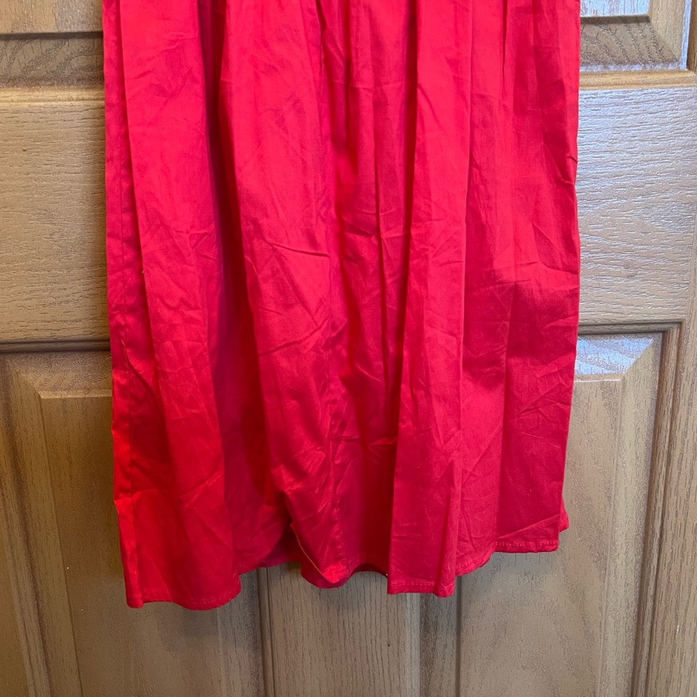 BeBop Gray and Red Sleeveless Dress with Brown Belt - Picture 9 of 12